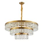 Pendente LED Zylo Redondo 105W 3000K Bivolt Dourado Brilho - Nordecor 2774