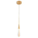 Pendente LED Leah 3W 3000K Bivolt Dourado - Nordecor 2409