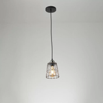 Pendente Ollin 25cm E27 Preto - Nordecor 2598