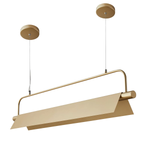 Pendente LED Loze 30W 3000K Bivolt Dourado Fosco - Nordecor 2556