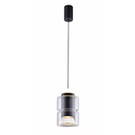 Pendente LED Roz 10W 3000K Bivolt Preto - Nordecor 2697