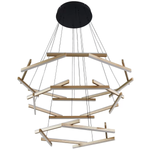 Pendente LED Wida 100cm 185W 3000K Bivolt Ouro Champagne - Nordecor 2785