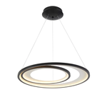 Pendente LED Zahal 54W 3000K Bivolt Preto - Nordecor 2506