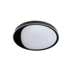 Plafon de Sobrepor LED Benn Redondo 50cm 35W 3000K Preto - Nordecor 2345
