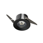 Spot de Embutir LED Elysa Redondo 1W 3000K Bivolt Preto - Nordecor 6003