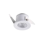 Spot de Embutir LED Elysa Redondo 1W 3000K Bivolt Branco - Nordecor 6001