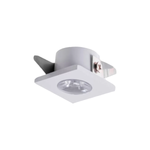 Spot de Embutir LED Elysa Quadrado 1W 3000K Bivolt Branco - Nordecor 6000