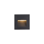 Balizador de Embutir LED Linder Quadrado Externo IP65 3W 3000K Bivolt Preto - Nordecor 2446