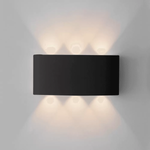 Arandela LED Ranne Retangular Externo IP65 18W 3000K Bivolt Preto - Nordecor 2337