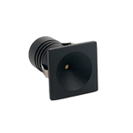 Spot de Embutir LED Auko Ono Quadrado IRC 90 1W 3000K Bivolt Preto - Nordecor 6535