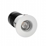 Spot de Embutir LED Auko Redondo IRC 90 1W 3000K Bivolt Branco - Nordecor 6528