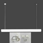 Pendente LED Huli 120cm 36W 3000K Bivolt Branco - Nordecor 4284
