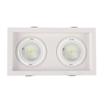 Spot de Embutir Flea Duo Dicróica MR16 Par16 Branco - Nordecor 6331