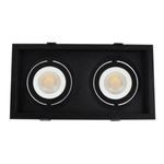 Spot de Embutir Flea Duo Par20 Preto - Nordecor 6334