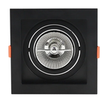 Spot de Embutir Flea Quadrado AR70 Preto - Nordecor 6197