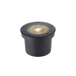 Embutido de Solo Chão LED Venna Redondo IP67 20W 3000K Bivolt Preto - Nordecor 6420