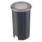 Embutido de Solo Chão LED Pinne Redondo Externo 1W 3000K Bivolt Alumínio - Nordecor 6149