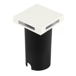 Embutido de Solo Chão LED Eran Quadrado 4 Fachos Externo 2W 3000K Bivolt Branco - Nordecor 6411