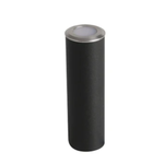 Embutido de Solo Chão LED Rani Redondo Externo 0,5W Âmbar Bivolt Preto - Nordecor 6151