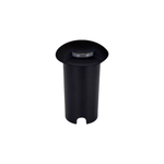 Embutido de Solo Chão LED Zola Redondo 1 Facho Externo 1W 3000K Bivolt Preto - Nordecor 6240