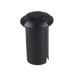 Embutido de Solo Chão LED Zola Redondo Facho Duplo Externo 1W 3000K Bivolt Preto - Nordecor 6241