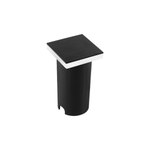 Embutido de Solo Chão LED Siva Quadrado Externo 1W 3000K Bivolt Preto - Nordecor 6582