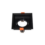 Spot de Embutir Loyo Quadrado Dicróica Par16 MR16 Preto - Nordecor 6821