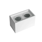 Spot de Sobrepor Loyo Up Quadrado Duplo AR70 Branco - Nordecor 6988