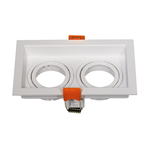 Spot de Embutir Loyo Duplo Mini Dicróica MR11 Branco - Nordecor 6912