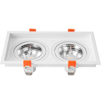 Spot de Embutir Loyo Duplo AR70 Branco - Nordecor 6836
