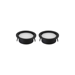 Kit com 2 Spot de Embutir LED Alua Redondo 2W 4000K Bivolt Preto - Nordecor 6576