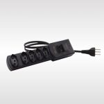 Filtro de Linha 5 Tomadas Cabo 1,5m MG-3001 Bivolt Preto - Margirius 13790