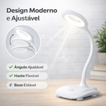 Luminária De Mesa Led Ring Light 5w Touch Dimerizável Usb - Empalux IM05317