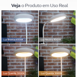 Luminária De Mesa Led Ring Light 5w Touch Dimerizável Usb - Empalux IM05317