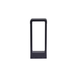 Poste Balizador LED Ronu Externo IP66 10W 3000K 40cm Bivolt Preto - Nordecor 2685