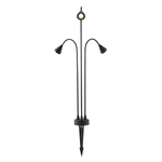Poste Balizador LED Wedi com Finco Externo IP66 15W 3000K 80cm Bivolt Preto - Nordecor 6489