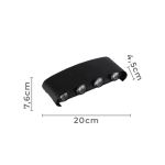 Arandela LED Yori Externo IP65 8W 3000K Preto - Nordecor 2707