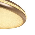 Plafon de Sobrepor LED Zova Redondo 58cm 50W 3000K Bivolt Ouro - Nordecor 2745