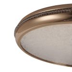 Plafon de Sobrepor LED Zova Redondo 58cm 50W 3000K Bivolt Ouro - Nordecor 2745