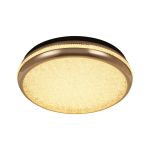 Plafon de Sobrepor LED Zova Redondo 58cm 50W 3000K Bivolt Ouro - Nordecor 2745