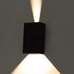 Arandela LED Siki Externo IP65 10W 3000K Preto - Nordecor 6691