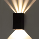 Arandela LED Siki Externo IP65 10W 3000K Preto - Nordecor 6691