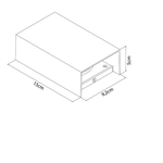 Arandela LED Siki Externo IP65 10W 3000K Preto - Nordecor 6691