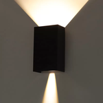 Arandela LED Siki Externo IP65 10W 3000K Preto - Nordecor 6691
