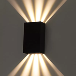 Arandela LED Siki Externo IP65 10W 3000K Preto - Nordecor 6691
