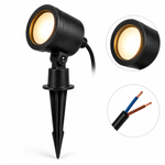 Espeto Para Jardim Led Fit 5w Bivolt Preto Luz Branco Quente