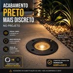 Aro para Embutido de Solo Externo Vinne Preto - Nordecor 6324