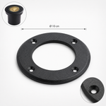 Aro para Embutido de Solo Externo Vinne Preto - Nordecor 6324