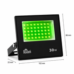 Projetor Refletor Led 30w Luz Verde Bivolt Kian