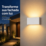 Arandela LED Voky Externo IP65 8W 3000K Bivolt Branco - Nordecor 6694